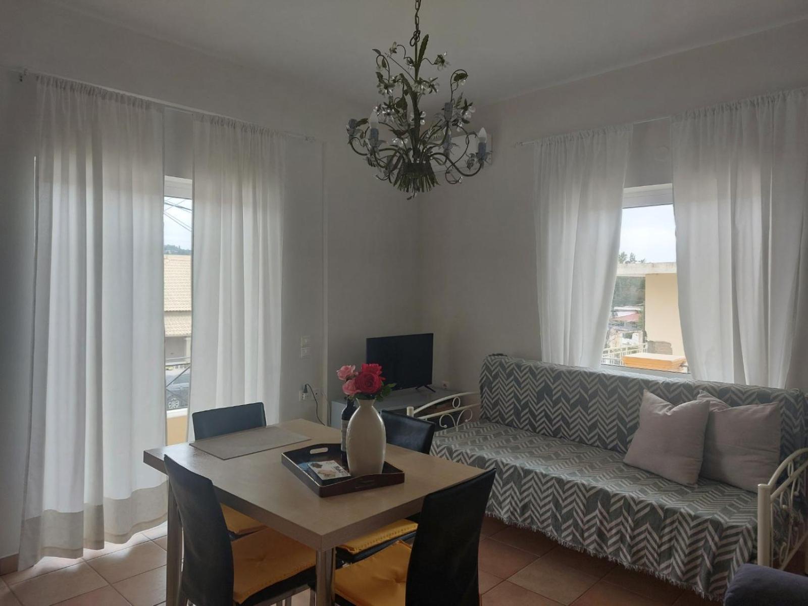 Foivos Seaside Apartments Ájosz Jeórjosz Szoba fotó
